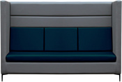 Brioli Дирк трехместный (экокожа, L21-L18 (серый, синие вставки))