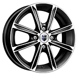 K&K Флэш 5x13/4x98 D58.5 ET35 алмаз черный