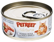 Petreet Natura Кусочки розового тунца с рыбой дорада (0.070 кг) 24 шт.