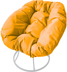 M-Group Пончик 12310111 без ротанга (белый/желтая подушка)