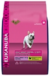 Eukanuba Adult Dry Dog Food Weight Control For Small Breed Chicken (3 кг)