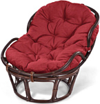 Мир Ротанга Papasan mini 23/03 (шоколад/красный)