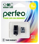 Perfeo microSDHC Class 10 UHS-I U1 8GB + USB Reader