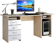 MFMaster Милан-6 Глянец (дуб сонома/белый)