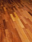 Wood Bee Мербау трехполосный Wood Bee Мербау трехполосный