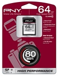 PNY High Performance SDXC class 10 UHS-I U1 64GB