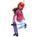 Barbie Made To Move Doll - Skateboarder DVF70