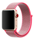 Apple из плетеного нейлона 38 мм (розовый зной) MRHR2