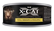 X-CAT (0.08 кг) 1 шт. Tuna, Shrimps & Pineapple