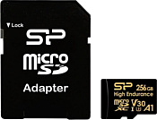 Silicon Power Golden Series High Endurance microSDXC SP256GBSTXDV3V1HSP 256GB (с адаптером)