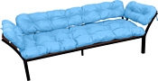 M-Group Дачный с подлокотниками 12170603 (голубая подушка)