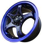Sakura Wheels 395 7.5x16/5x100 D73.1 ET40 Black+Blue