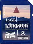 Kingston SDHC 16 Гб Class 4 (SD4/16GB)