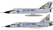 Hasegawa F-102QA Delta Dagger F-106A Delta Dart (2 kits)