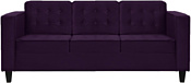 Brioli Вилли трехместный (велюр, B40 фиолетовый/темные ножки)