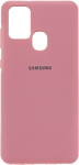 EXPERTS Original Tpu для Samsung Galaxy A21s с LOGO (розовый)