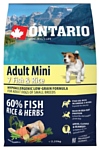 Ontario (2.25 кг) Adult Mini 7 Fish & Rice
