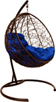 M-Group Круг 11050210 (коричневый ротанг/синяя подушка)