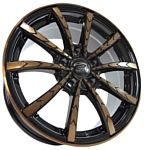 Sakura Wheels 9525 7x16/5x112 D73.1 ET42 Черный с бронзой