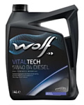 Wolf VitalTech 5W-40 B4 Diesel 4л