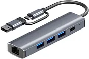 Lalaunicky USB-A/Type-C 5-in-2