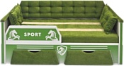 Настоящая мебель Спорт 80x160 (зеленый)