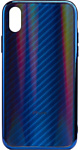 EXPERTS Aurora Glass для Apple iPhone X/XS с LOGO (синий)