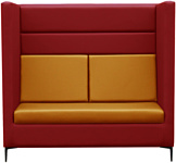 Brioli Дирк двухместный (экокожа, L19-L17 (красный, желтые вставки)