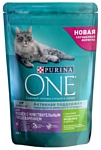 Purina ONE Для кошек с чувствительным пищеварением с высоким содержанием Индейки и рисом (0.2 кг)