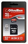 OltraMax microSDHC Class 10 UHS-1 80MB/s 32GB + SD adapter