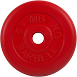 MB Barbell Стандарт 26 мм (1x5 кг, красный)