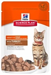 Hill's (0.085 кг) 1 шт. Science Plan Feline Adult Optimal Care with Turkey Pouch