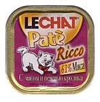 LeChat Pate Ricco с Мясом и печенью Кролика (0.1 кг) 1 шт.