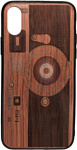 Case Wood для Apple iPhone X (палисандр, фотоаппарат)