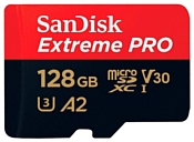SanDisk Extreme Pro microSDXC Class 10 UHS Class 3 V30 A2 170MB/s 128GB + SD adapter