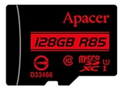 Apacer microSDXC Card Class 10 UHS-I U1 (R85 MB/s) 128GB + SD adapter