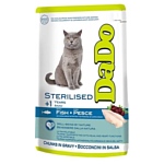 DaDo (0.085 кг) 24 шт. Для стерилизованных кошек с рыбой (пауч)