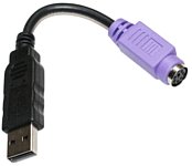 USB 2.0 тип A - PS/2 0.3 м