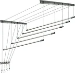 Comfort Alumin Group Потолочная 5 прутьев Silver Style 150 см (алюминий)