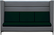 Brioli Дирк трехместный (экокожа, L21-L15 (серый, зеленые вставки)