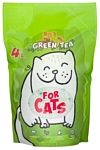 For Cats с ароматом зеленого чая 4л