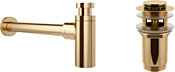 Wellsee Drainage System 182106001 (сифон, донный клапан, золото)