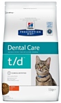 Hill's Prescription Diet T/D Feline Dental Health dry (1.5 кг)