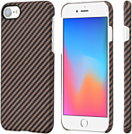 Pitaka MagEZ Case Pro для iPhone 8 (twill, черный/розовое золото)