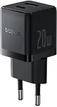 Baseus Palm Fast Charger C+U 20W EU P10111608113-00 (черный)