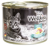 Wellkiss Delice с индейкой и уткой консервы для кошек (0.2 кг) 1 шт.