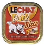 LeChat Pate Ricco с Мясом и Куриной печенью (0.1 кг) 32 шт.