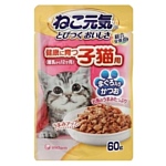 Unicharm (0.06 кг) 1 шт. Neko Genki для котят - Тунец и скумбрия