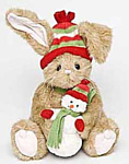 Bearington Зайка в шапочке со снеговичком (36 см) (986046) Bearington Зайка в шапочке со снеговичком (36 см) (986046)