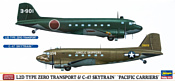 Hasegawa Транспортные самолеты L2D Zero Transport & C47 Skytrain